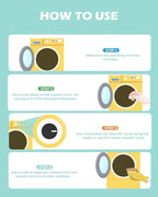 Washing Machine Cleaner Tablets: 40% Stronger Cleaning Power, Deep Cleaning Tablets For HE, Front Loader & Top Load Washer, Removes Pet Hair, Odors, Formulated for Pet Owners, 24 Pack, 15G