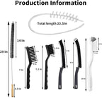Washing Machine Crevice Cleaning Brush, 7 Pcs Cleaning Supplies Tools,Front Load Washer Machine Cleaner Accessories, 2 Pcs Drum Laundry Cleaner Brush and 5 Pcs Hard Brushes Crevice Parts Washer Brush