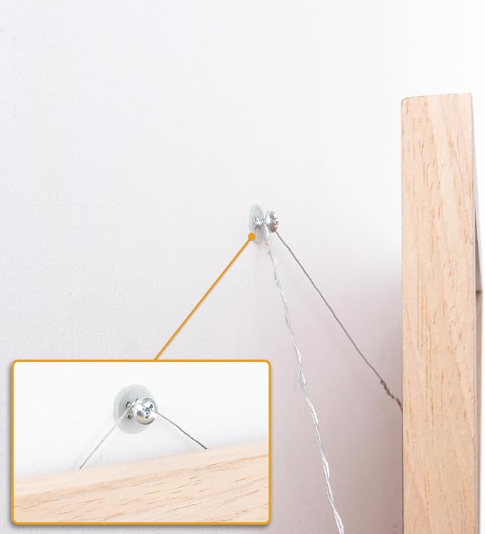 KURUI Self Drilling Drywall Anchors Assortment Kit, 200PCs Picture Hanging Kit for Frame,Curtain Rods,Art Hanging, 100PCs #6 Heavy Duty Metal Dry Wall Anchors 100PCs #8 Plastic Drywall Hangers