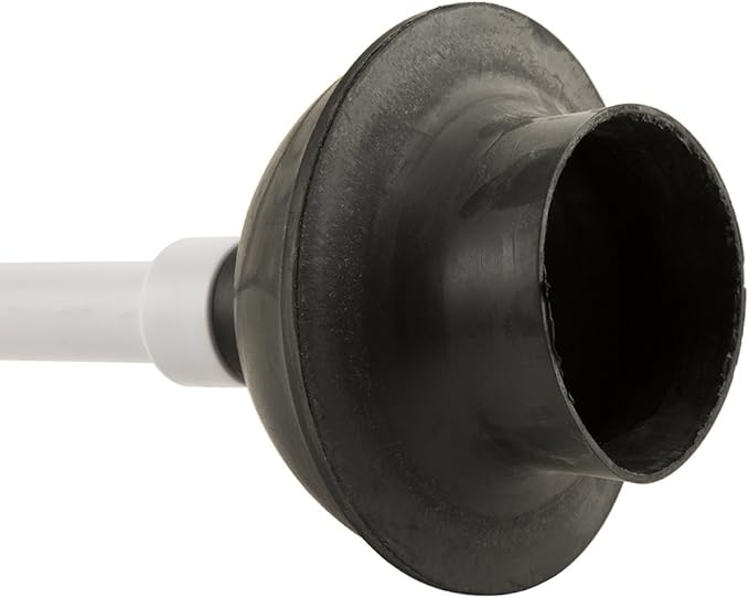 PlumbCraft 14-18-in. Stow-Away Plunger with Adjustable Handle 7503500, Heavy Duty Toilet Plunger for Households, Ergonomic Plunger to Unclog Toilet, Toilet Bowl Plunger with Ergonomic Handle
