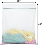 Vivifying Mesh Laundry Bags, 2 Pack XXXL Extra Large Honeycomb Laundry Bags with Zipper for Washing Machine, Coats, Stuffed Toys, Blanket, Sweater, Delicates Clothes
