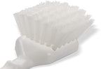 SPARTA 3662000 Flo-Pac Plastic Handle Utility Scrub Brush, Nylon Bristles, 2" Bristle Trim, 8" Length, White, 1 Count (Pack of 1)
