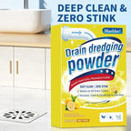 Garbage Disposal and Drain Pipe Cleaner, Drain Line Cleaner Rapid-Foam Fast-Acting Sink Pipe Dredge Cleaner Powders 6 Unit Pack for Kitchen Toilet Pipe Dredging