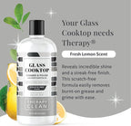 Therapy Glass Stove Top Cleaner 16 fl oz. (2 Pack) - Safe for Ceramic, Electric, Induction Stovetops