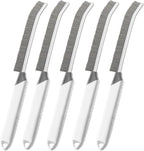 Crevice Cleaning Brush Bathroom Tile Groove Gap Cleaning Brush Premium Crevice Cleaning Tool Aluminum Support with 15° Angled Head-Grout Thin Brush,Kitchen & Bathroom Tool (5PCS)