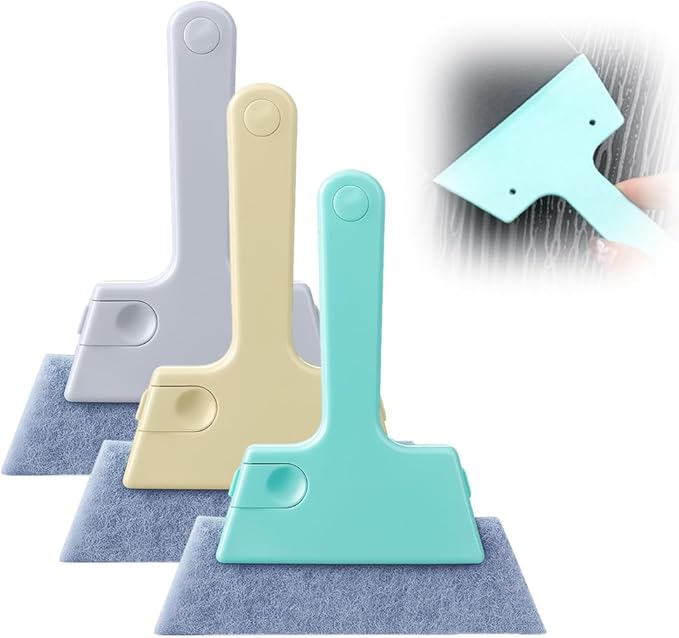 Magic Window Track Cleaner, 2024 Upgraded Window Groove Cleaning Brush Tools Set, Hand-held Window Track Cleaner Brushes Tools Set for Window lides Gaps Tile Lines Shutter Car Vents (Mix B 3PCS)