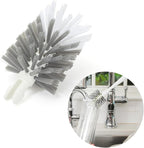 Full Circle Clean Reach Bottle Brush Replacement Head - Long Handle, Flexible, For Water Bottles, Baby Bottles, Narrow Containers, Kitchen Cleaning - White
