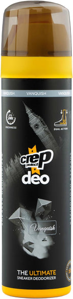 Crep Protect Shoe Deodorizer Spray - Foot & Shoe Odor Eliminator for Smelly Shoes, Sneakers, Boots, Suede & Nubuck - 24-Hour Freshness, Refreshing Scent (Vanquish, 5.07oz)