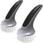 MR.SIGA Pot and Pan Cleaning Brush, Dish Brush for Kitchen, Pack of 2