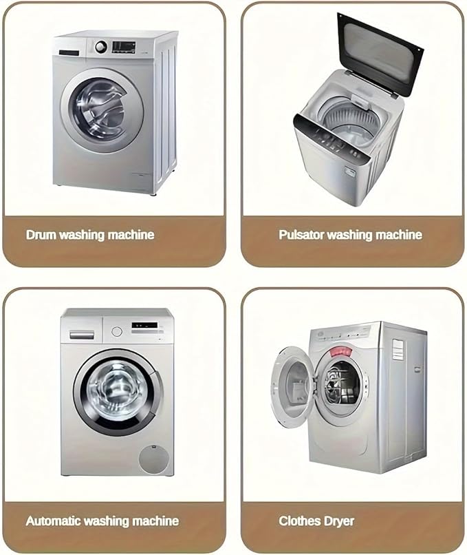 Reusable Laundry Dryer Balls, White Plastic Anti-Static Fabric Softener, Reduces Wrinkles, Sustainable Cleaning Supplies, Essential Washing & Drying Aid for Soft, 6 Pack, 2.36 in (White)
