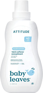 ATTITUDE Baby Fabric Softener, Plant and Mineral-Based Ingredients, HE Compatible, Vegan and Cruelty-free Laundry and Household Products, Soothing Chamomile, 40 Loads, 33.8 Fl Oz