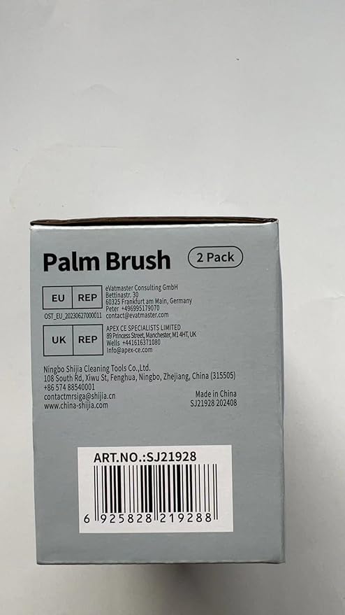 MR.SIGA Dish Scrub Brush, Palm Brush Dish Scrubber with Ergonomic Grip, Kitchen Brushes for Dishes, Green, Pack of 2