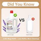 Lavender Scent Floor Cleaning Solution, Compatible with All Roborock Mopping Robots (S7, S8, Qrevo, Q7, Q8 series) Deep Cleans for Multiple Hard Floors Stain-Busting & Fresh-Scented