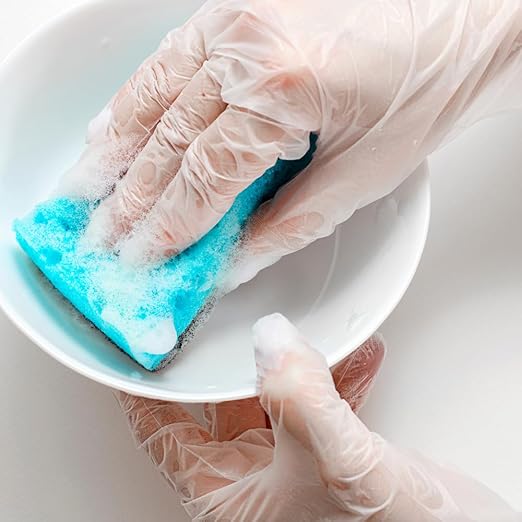 ForPro Disposable Vinyl Gloves, Clear, Industrial Grade, Powder-Free, Latex-Free, Non-Sterile, Food Safe, 2.75 Mil. Palm, 3.9 Mil. Fingers, Small, 100-Count