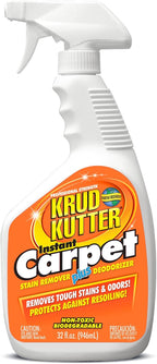 Krud Kutter CR326 Instant Carpet Cleaner/Stain Remover Plus Deodorizer Spray, 32 Fl Oz