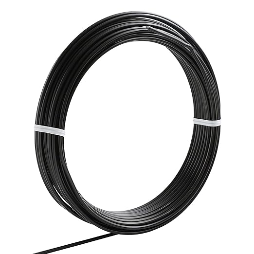 Wazakura 150 gr Black Anodized Aluminum Bonsai Training Wire Made in Japan (2.5 mm, Black)