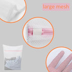 Mesh Laundry Bag, Kasiria 5 Pcs Washing Bags- for Laundry,Blouse, Hosiery, Stocking, Underwear, Bra and Lingerie, Travel Laundry Bag (X-Large)