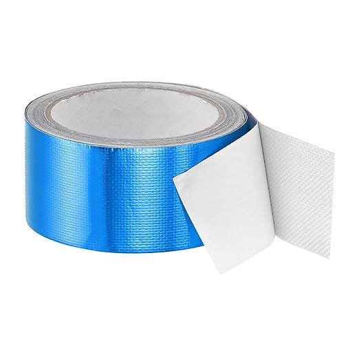 PATIKIL Awning Repair Tape 8m x 5cm Waterproof Canvas Tape High Adhesive Tear Repair Patch Kit for PVC Tarpaulin Tent Awning Fabric RV Sail Boat Cover, Blue (2" x26.24ft)