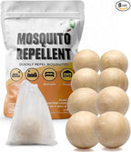 Mosquito Repellent Outdoor Patio, Natural Mosquito Repellents, Mosquito Barrier, Mosquito Repellent Indoors, Protects 120 Sq Ft, Safe for Use Around Kids, Pets - 8P