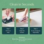 Puracy Multi-Surface Cleaning Wipes – Non Toxic Multi Surface Cleaner for Grease & Grime, All Purpose Appliance Wipes, Lemongrass Scent (10.8 oz, 1 Pack, 50 Count)