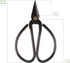 BambooMN 5.1" Heavy Duty Bonsai Forged Sharp Scissors - 3 Pieces