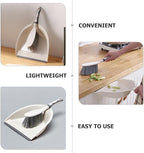 Mini Handheld Broom and Dustpan Set, Portable Cleaning Accessory for Desktop Use, 2pcs Compact Household Sweeping Kit for Office and Home