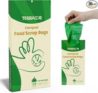 1.3 Gallon Compostable Trash Bags, 35 Bags Compost Bags for Countertop Bin, BPI Certified and Meet The ASTM D6400 Standard，Compostable Trash Bags in Dispenser Packs