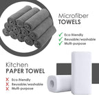 Avalon Towels Microfiber Cleaning Cloths (Value Pack of 48) - Size 16 x 16 Inches, Highly Absorbent Cleaning Rags, Lint Free, Reusable and Washable, Microfiber Towels for Cars
