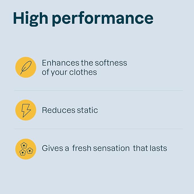 ATTITUDE Baby Fabric Softener for Sensitive Skin, Plant and Mineral Based Ingredients, Vegan Household Products, Unscented, 35 Loads, 33.8 Fl Oz