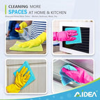 AIDEA Microfiber Cleaning Cloth-150PK, Soft Microfiber Towels for Cars, Absorbent Cleaning Rags, Lint-Free Streak-Free Wash Cloths for House, Kitchen, Window(12in.x12in)