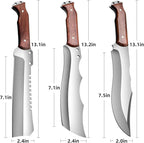 Outdoor Short Machete with Sheath for Cutting Trees, for Yard Work and for urvival Machete Ideal for Gardening,Camping, Fishing, Hunting, Bushcraft