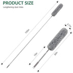 SetSail Extra-Long Dusters with Extension Pole 100-inch for Cleaning, Bendable Microfiber Head Washable Ceiling Fan Duster for High Ceilings, Furniture
