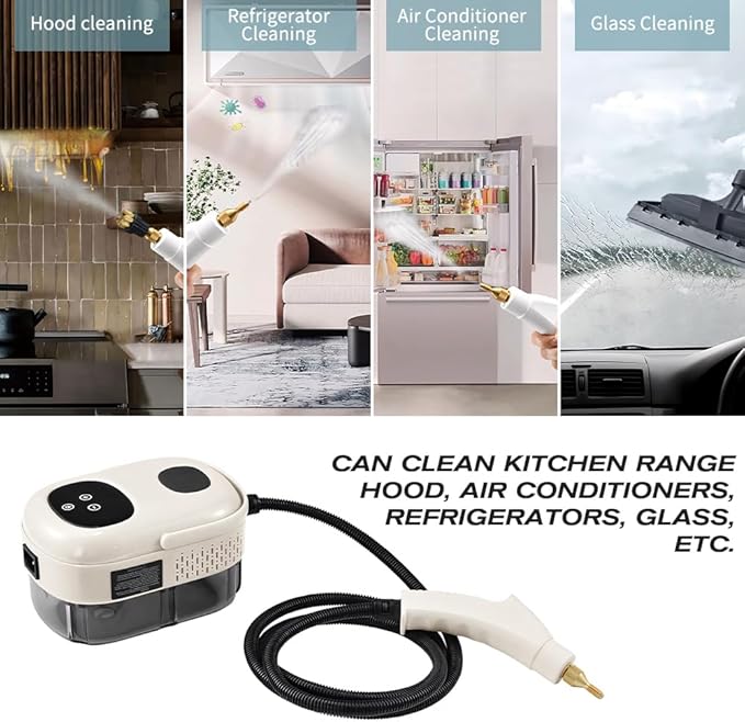 BAUSATZ Handheld Steam Cleaner for Home, Car Detailing, Furniture, Kitchen, Glass Window - Portable Steamer