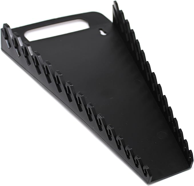 15-Tool Gripper Wrench Organizer Tray Kit - 2 Plastic Portable Gripper Tray Holders… (2 Piece Kit, Black & Blue)