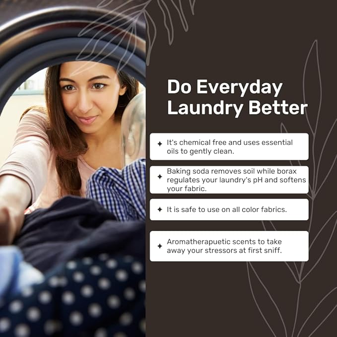 Home 'COTTON SKY',Luxury Powdered l Laundry Detergent - Fresh Air, Apple, & Kiwi| HE & Standard Machine Washing |Nontoxic | Stain/Odor Removal Concentrated, Natura (32 oz / 64 Loads)