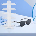 SUPVOX Multi-Layer Sunglasses Organizer Display Rack 6-Tier Plastic Eyeglass Holder Stand for Desktop Storage and Eyewear Display in Home Or Store
