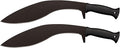 Cold Steel Kukri Plus 1055 18 Inch Curved Tactical Survival Machete with 13 Inch Carbon Steel Blade, Polypropylene Handle and Cor Ex Sheath (2 Pack)