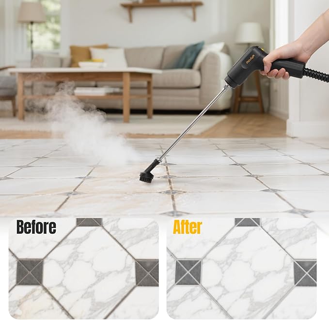 1.69 Quarts Handheld Steam Cleaner for Home Cleaning Portable Steam Cleaner for Car, Carpet, Furniture, Tile Floor, Dirt, Grease, Grout