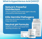 334mg Sanitizer Tablets, NSF D2 Certified, Food Safe, 99.9% Virus & Bacteria Kill, Hypochlorous Acid (HOCl), Cleans, Deodorizes & Disinfects