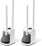 Toilet Brush and Plunger Set Hidden, S-Shaped Toilet Brush Plunger Combo 2 Pack, Perfect for Homes, Apartments & Bathrooms