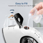 Sundu Mini Travel Iron with Steam,1000W Portable Non-Stick Soleplate Steam Small Iron for Quilting & Sewing,300 Microsteam Holes,90ml Water Tank,Lockable Safety Base,Digital Temperature Control