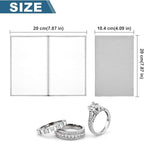SEVENWELL Silver Polishing Cloth, Jewelry Cleaner Cloth for Sterling Silver Jewelry, Gold, Platinum, Silverware, Diamonds, Gemstones, Coins (20cm Light Grey Silver Cloth)