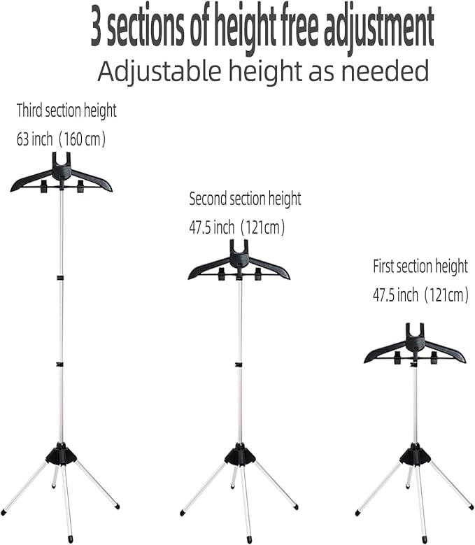 Garment Hanger for Steaming Clothes - Steam Rack & Stand for Ironing, Handheld Steamer Hanger