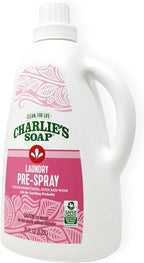 Charlie’s Soap Laundry Pre-Spray Stain Remover Refill Kit (91.9 fl oz), Natural Laundry Pretreat and Stain Remover (2 Pack - One 16.9oz Sprayer and One 75oz Refill)