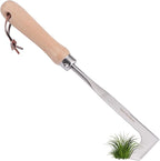 Crevice Weeder,Crevice Weeding Tool with Wood Handle,L-Shaped Weed Puller Tool,Efficient Manual Weeder Gardening Tool for Garden Lawn, Yard Patio Terrace,Side-Walk