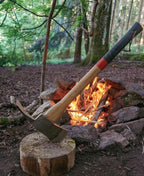 Adler - The Pulaski Axe - German Made Dual Axe/Hoe Head Multi-Tool for Camping & Landscaping, 3.5 lb Head, 27.5" Anti-Slip Handle