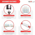 JRready ST6546 Mini-Fit Jr. 2 4 6 Pin Molex Connector Kit Crimping Tool 4.2mm Pitch Power Wire Connectors Receptacle Plug Housing 18-24AWG Terminals with Crimper Pin Extractor Tool