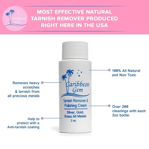 USA Polishing Cream | Safely Tarnish Remover Polishing Cream From Gold, Silver, and Platinum | 2OZ Bottle | With Polishing Cleaning Cloth | 1 Pack