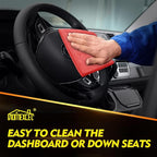 HOMEXCEL Red Microfiber Cleaning Cloth 12 Pack, 12.5 x 12.5 inch Microfiber Towels for Cars, Ultra Absorbent Car Washing Cloth, Lint Free Streak Free Cleaning Rags for Car, Kitchen, and Window