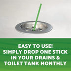 Green Gobbler Liquid Hair Drain Clog Remover | For Toilets, Sinks, Tubs & Fresh Scent Drain Sticks | 12 Pack | Drain Cleaner & Deodorizer